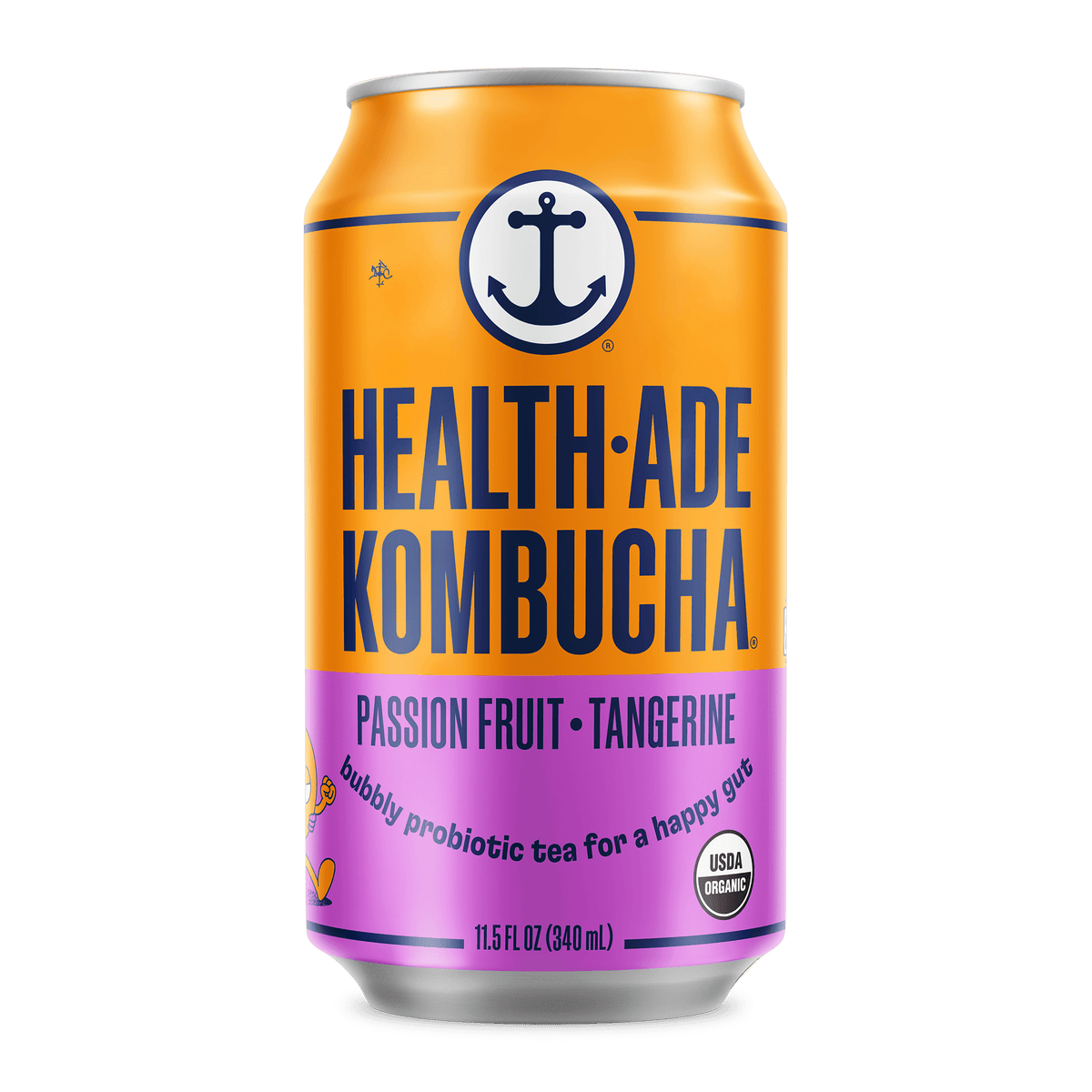 Health-Ade Kombucha in Cans — Passion Fruit-Tangerine (12-pack, 11.5oz)