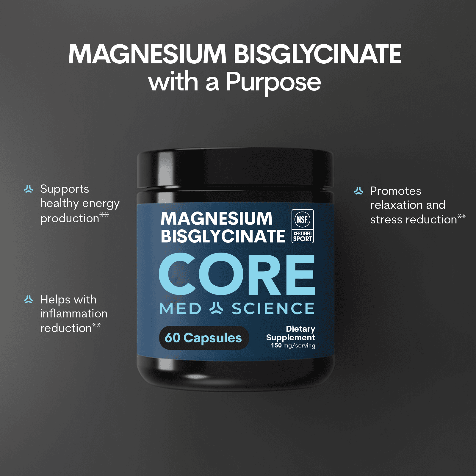 Magnesium Bisglycinate: Bottle (60 Count) (Wholesale)