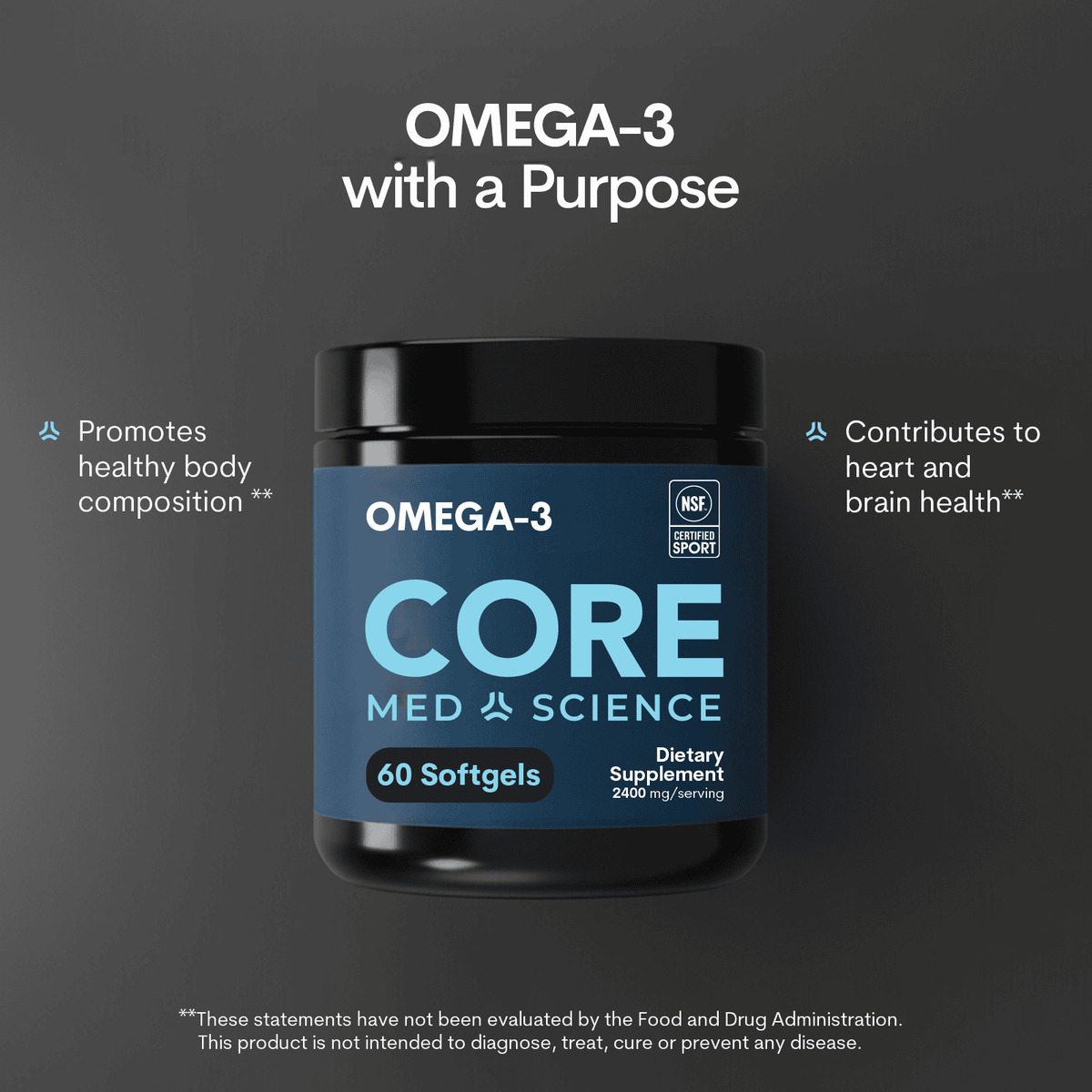 Omega-3 TG Bottle 60 CT Softgels