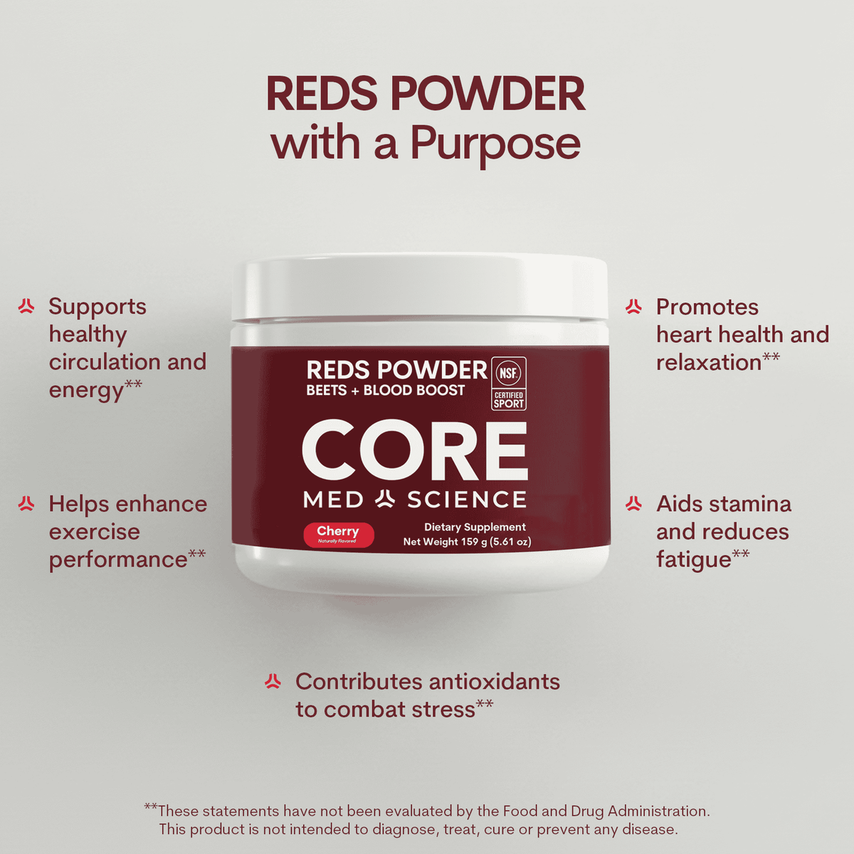Reds Powder Beets and Blood Flow+