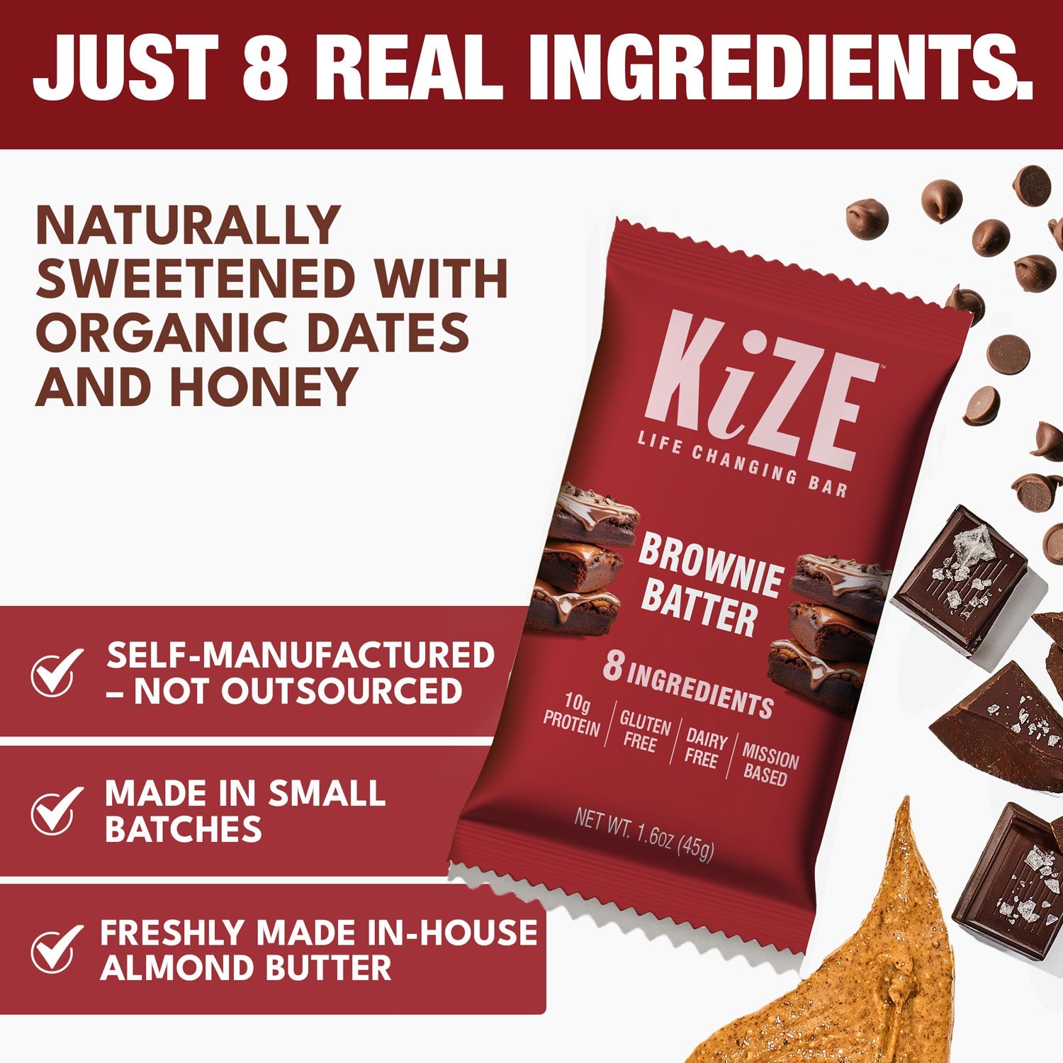 Kize Bar - Brownie Batter (10 Pack)