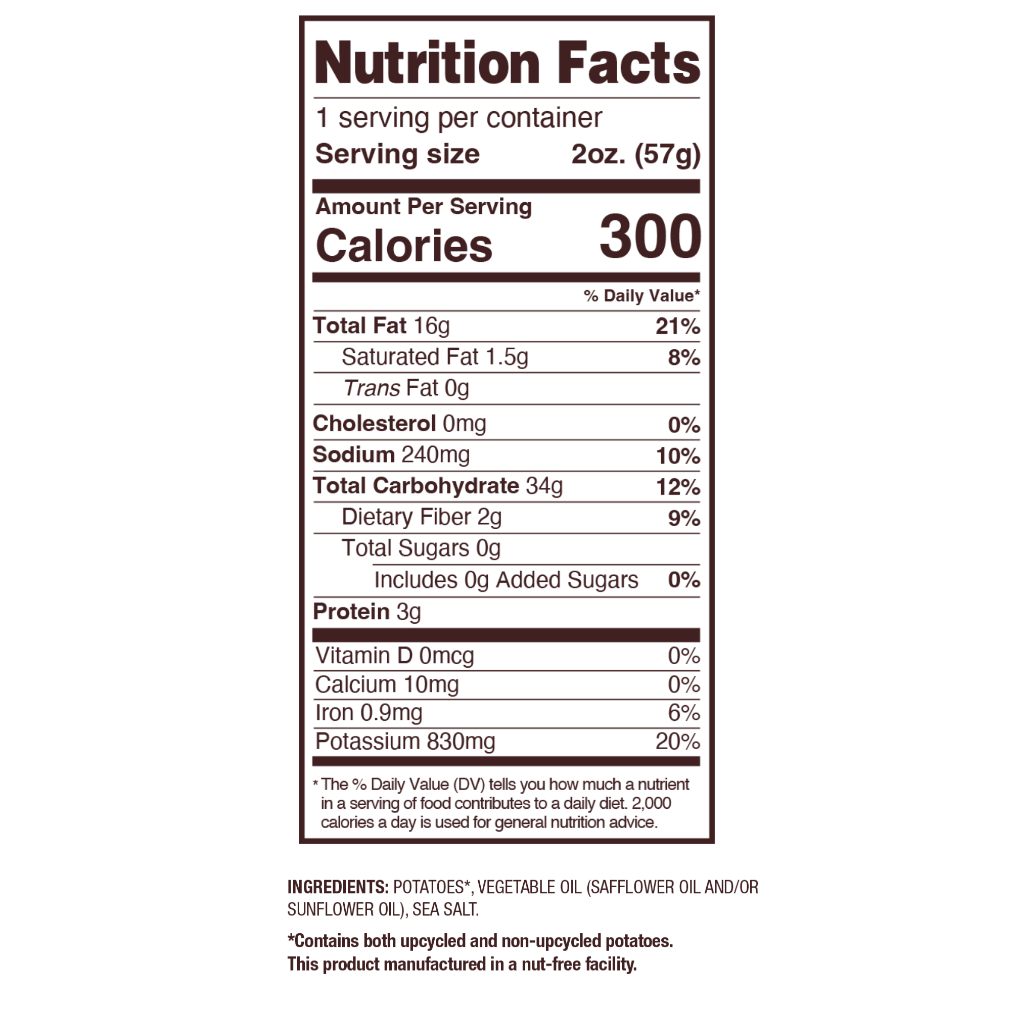 Uglies Sea Salt Kettle Potato Chips 2oz (24ct)
