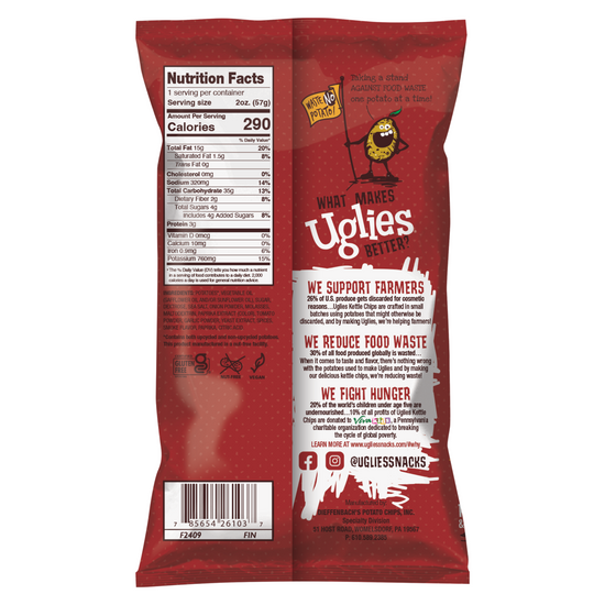 Uglies Bar-B-Que Kettle Potato Chips 2oz (24ct)