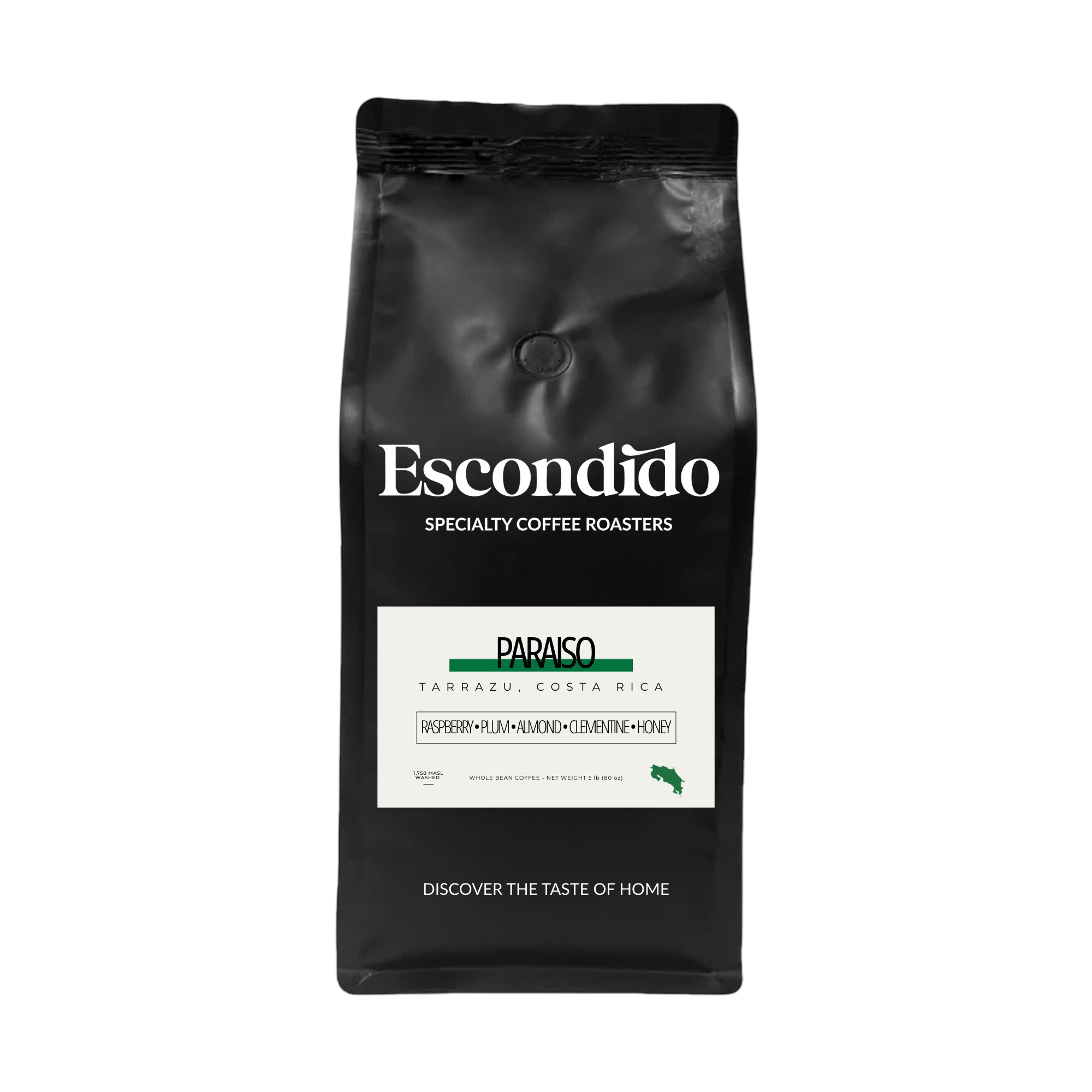 Costa Rica Paraiso 2x5lb Case Roasted Whole Bean Specialty Coffee