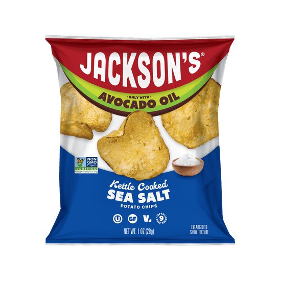 Sea Salt Kettle Potato Chips in Avocado Oil 1oz (Pack of 50)