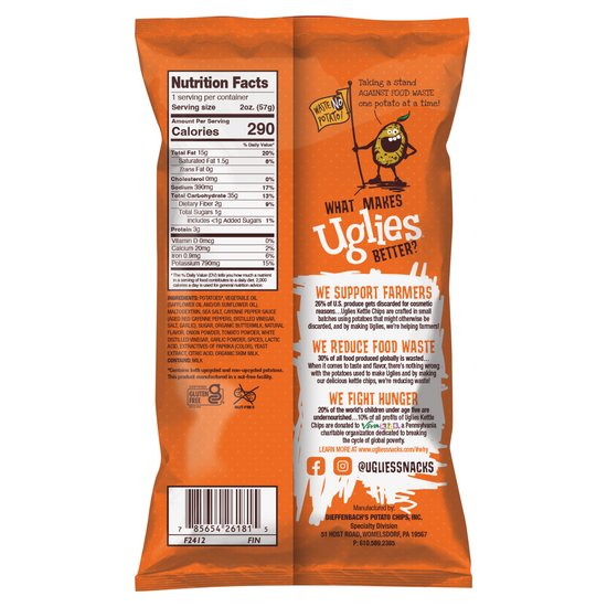 Uglies Buffalo Ranch Kettle Potato Chips 2oz (24ct)