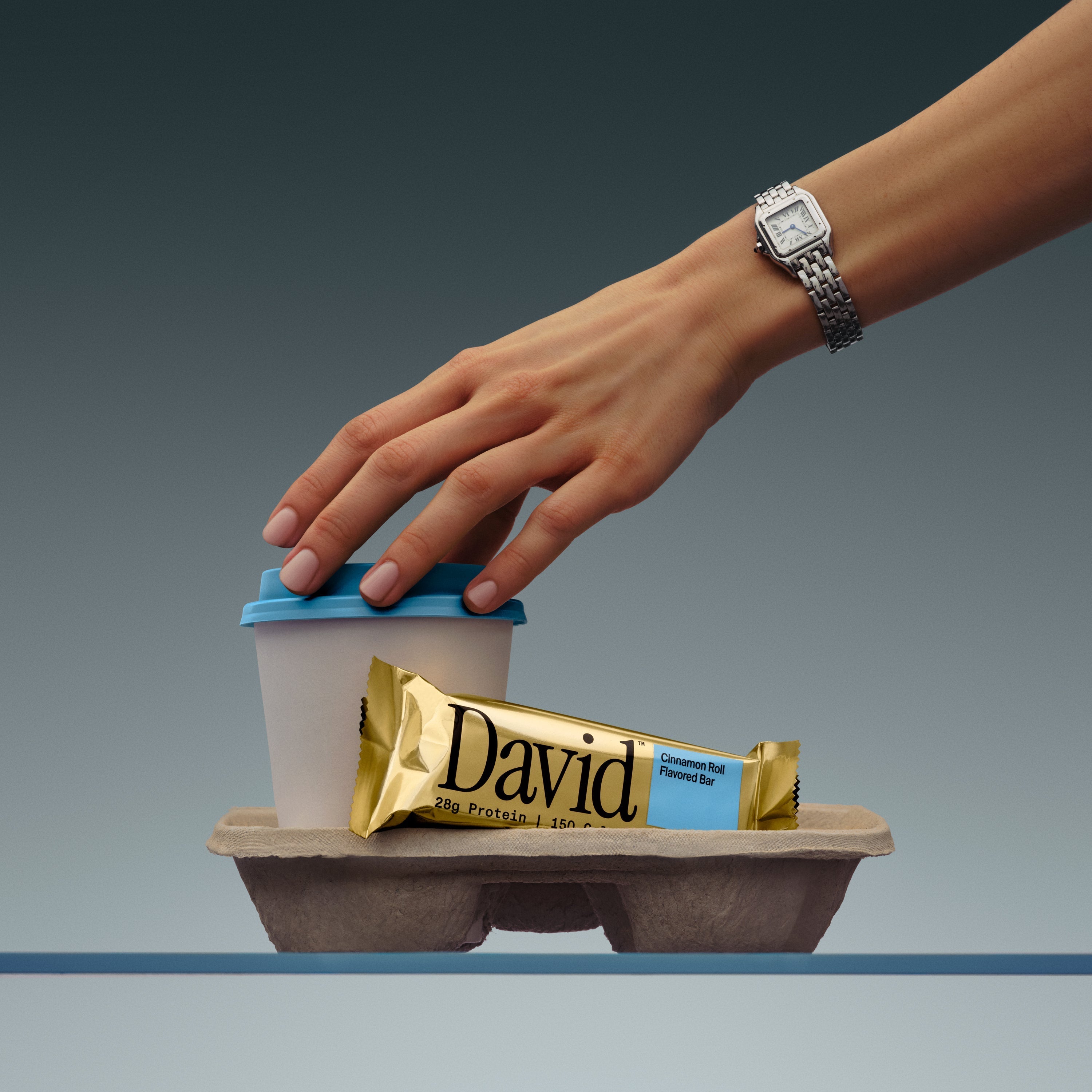 David Protein Bar, Cinnamon Roll (12 Pack)