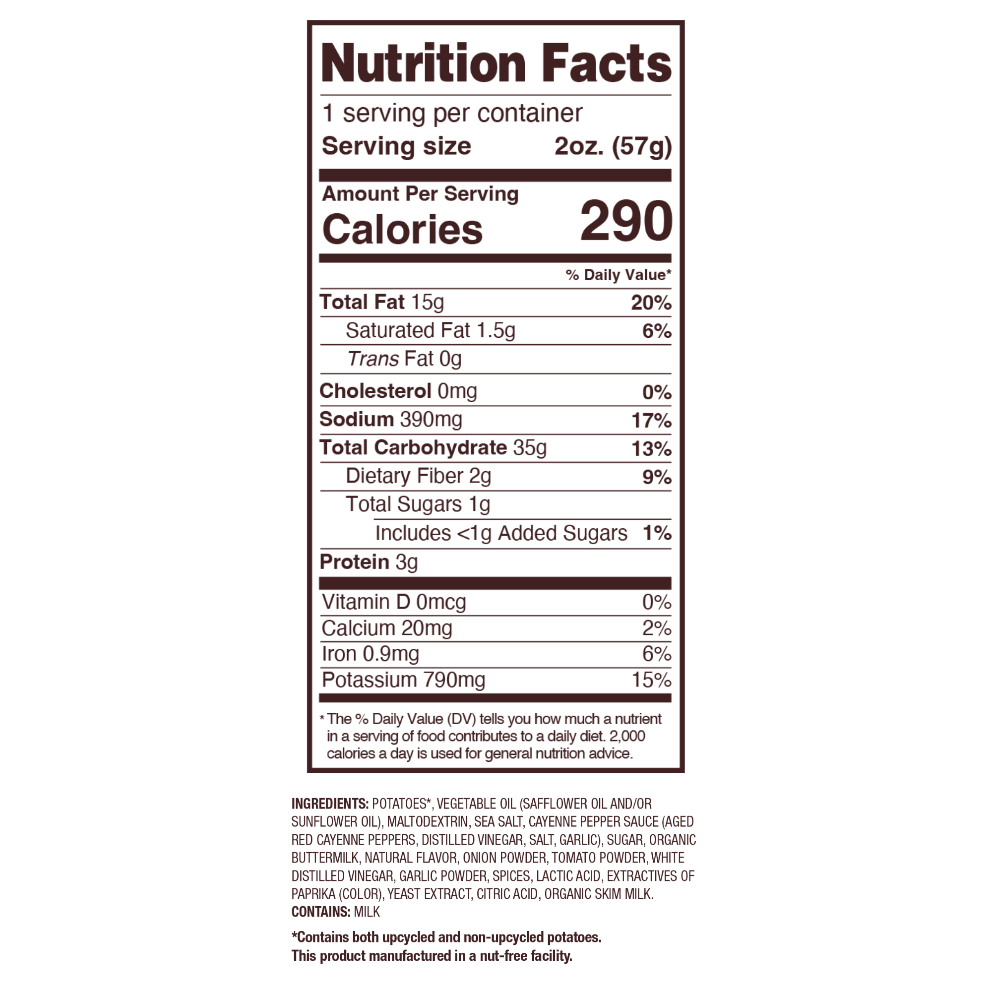 Uglies Buffalo Ranch Kettle Potato Chips 2oz (24ct)