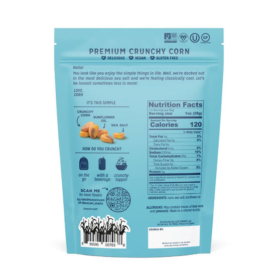 Love Corn Sea Salt Premium Roasted Corn 1.6oz (10ct)
