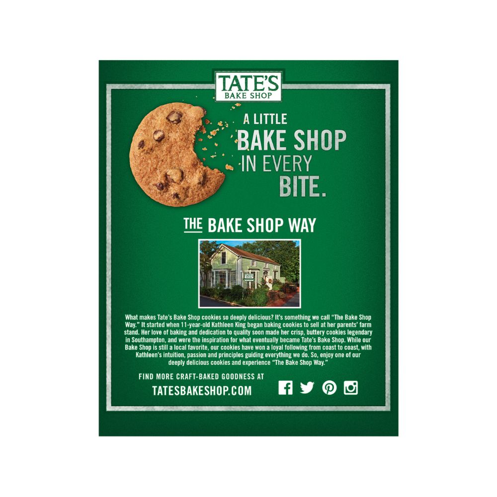 Tate's Bake Shop Chocolate Chip Cookies 3.5oz (12ct)