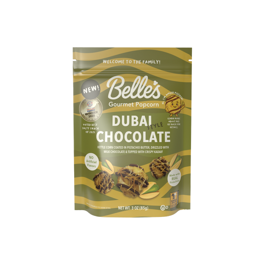 Dubai Chocolate 3oz popcorn (100 pack)