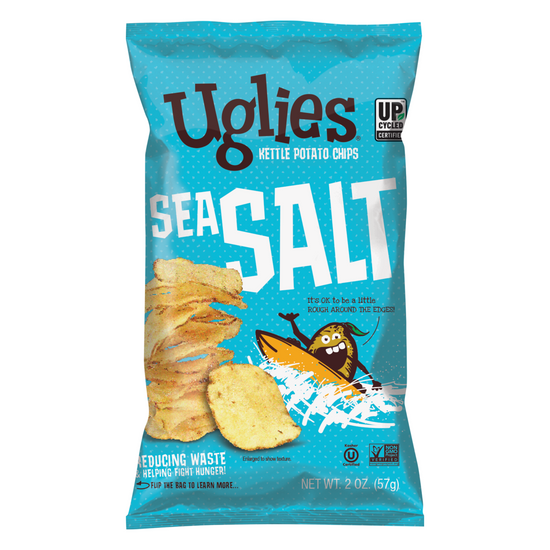 Uglies Sea Salt Kettle Potato Chips 2oz (24ct)