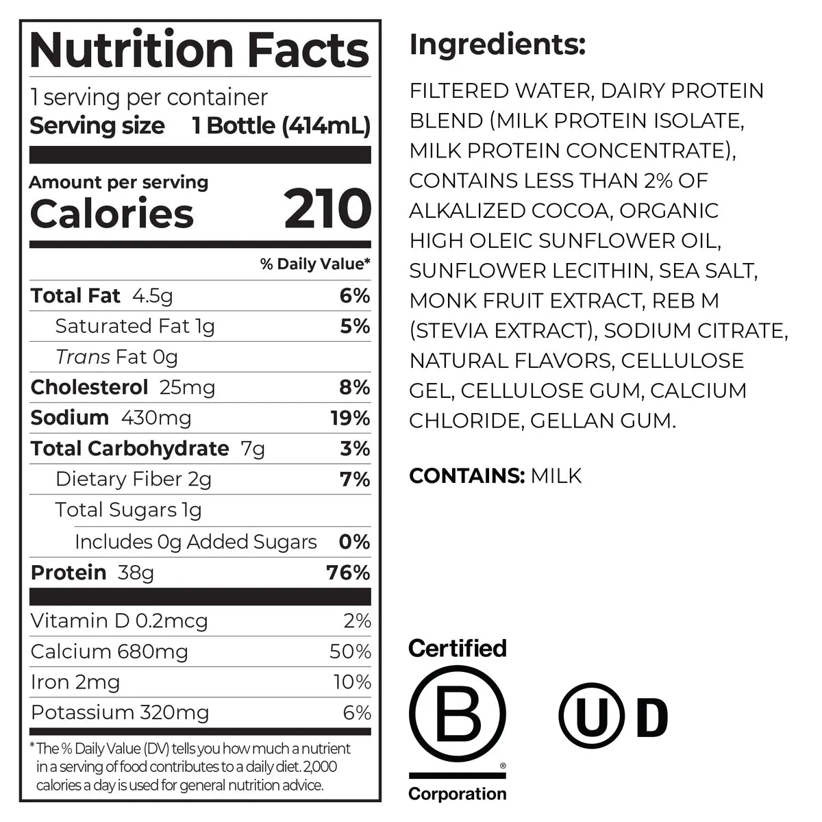 Orgain 38g Protein Shake (Case of 12)