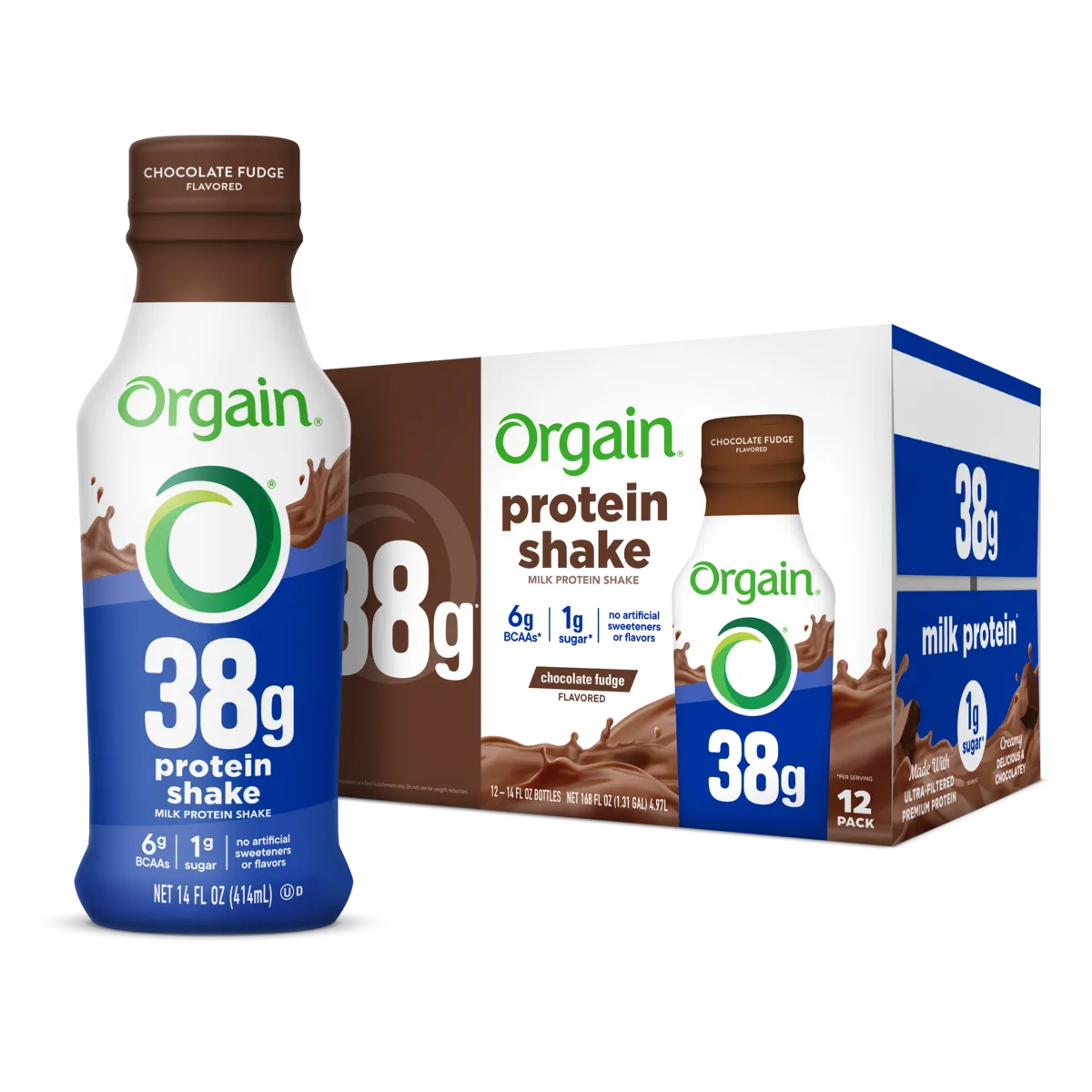 Orgain 38g Protein Shake - Chocolate Fudge (Case of 12)