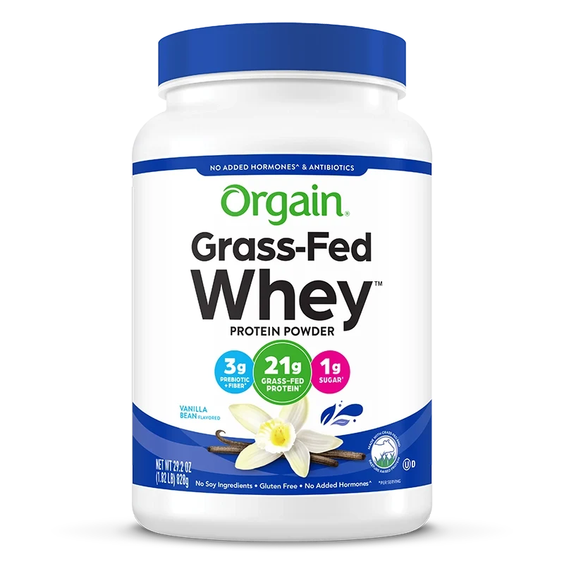 Orgain Grass-Fed Whey™ Protein Powder - Vanilla Bean (Case of 12)