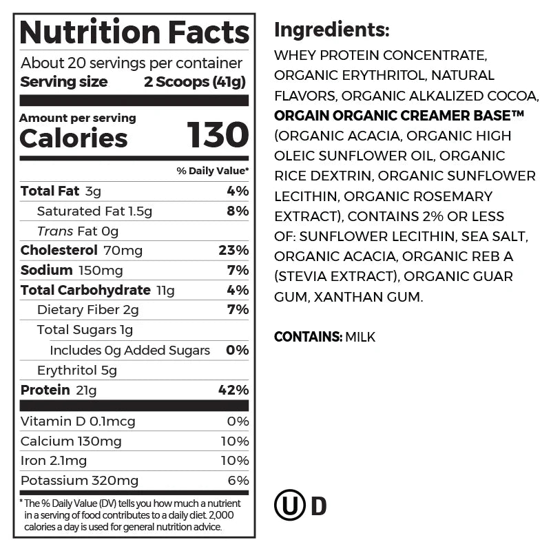 Orgain Grass-Fed Whey™ Protein Powder (Case of 12)