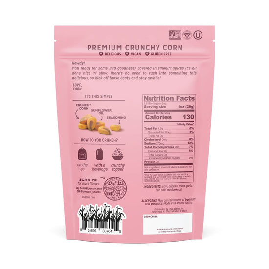 Love Corn Smoked BBQ Premium Roasted Corn 1.6oz (10ct)