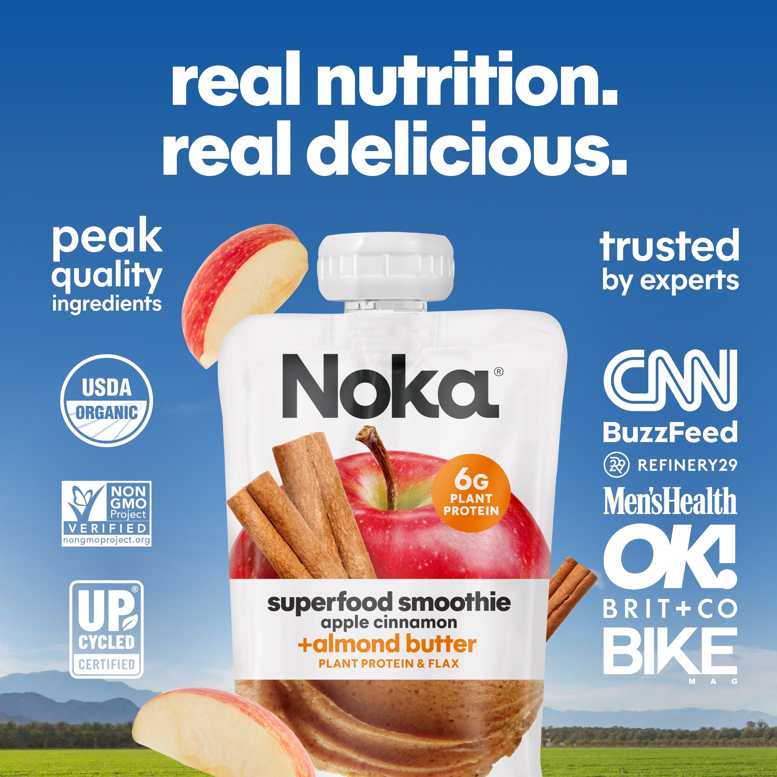 Noka - Apple Cinnamon +Almond Butter - 12pk
