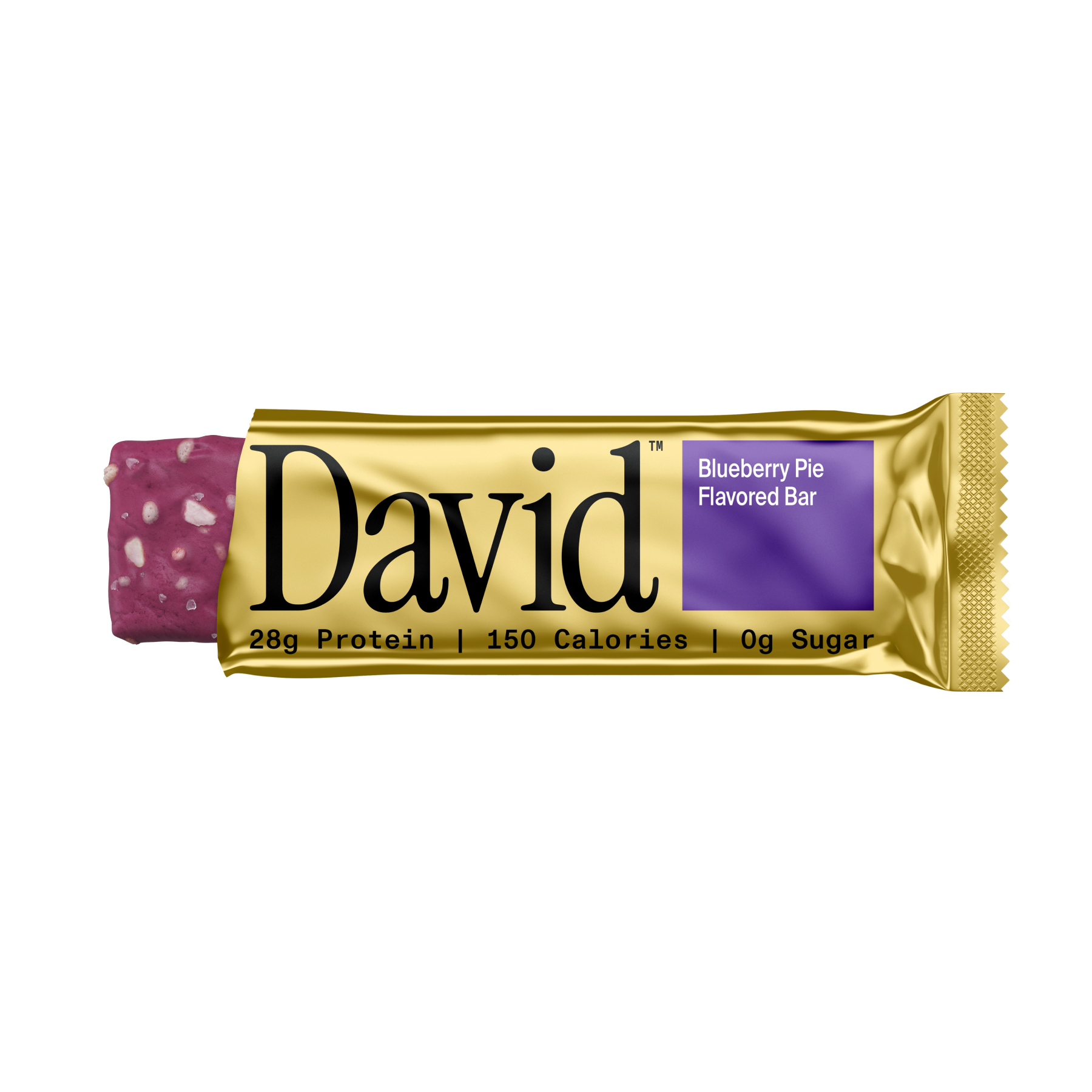 David Protein Bar, Blueberry Pie (12 Pack)