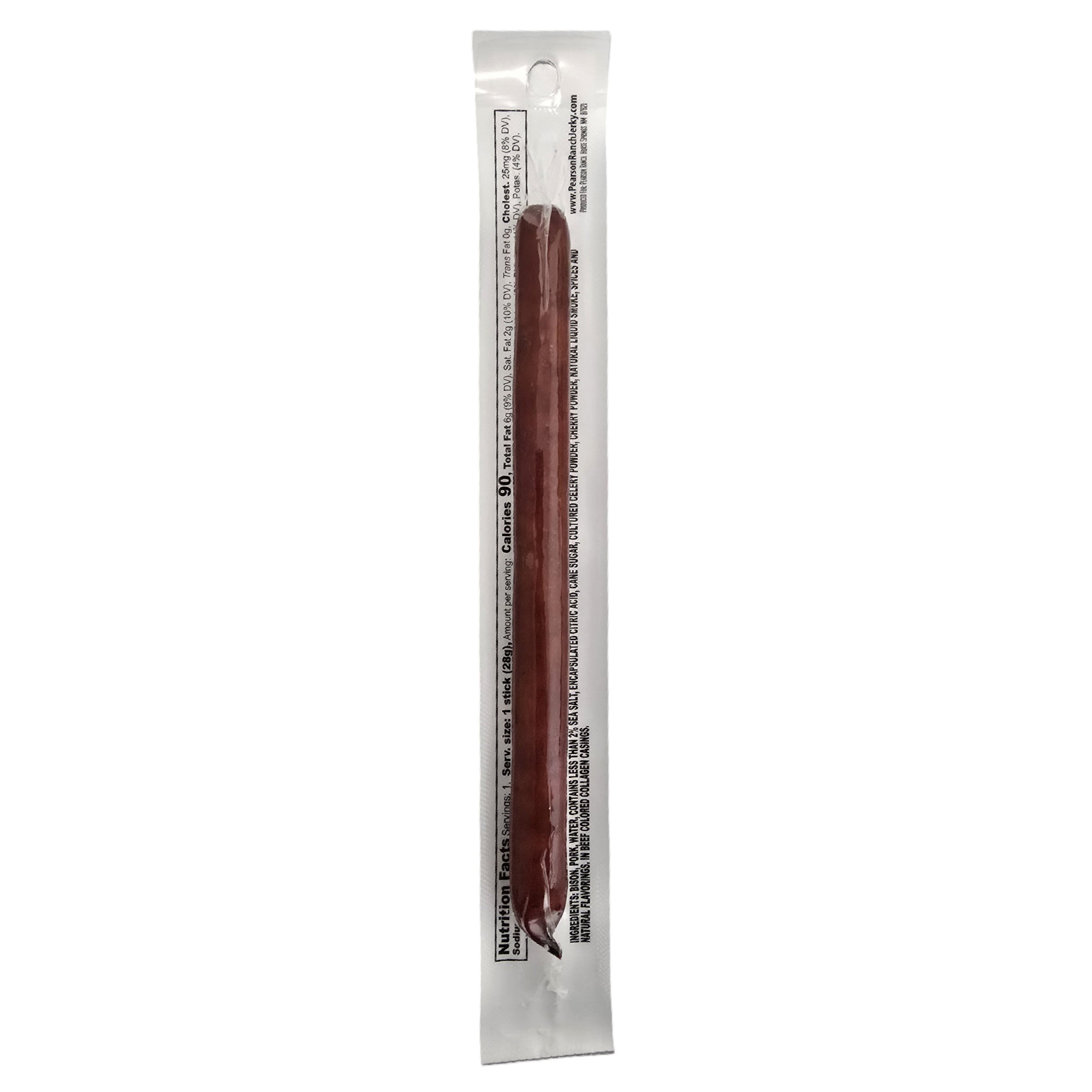 Pearson Ranch Bison Single Snack Stick - 24 Count Caddy