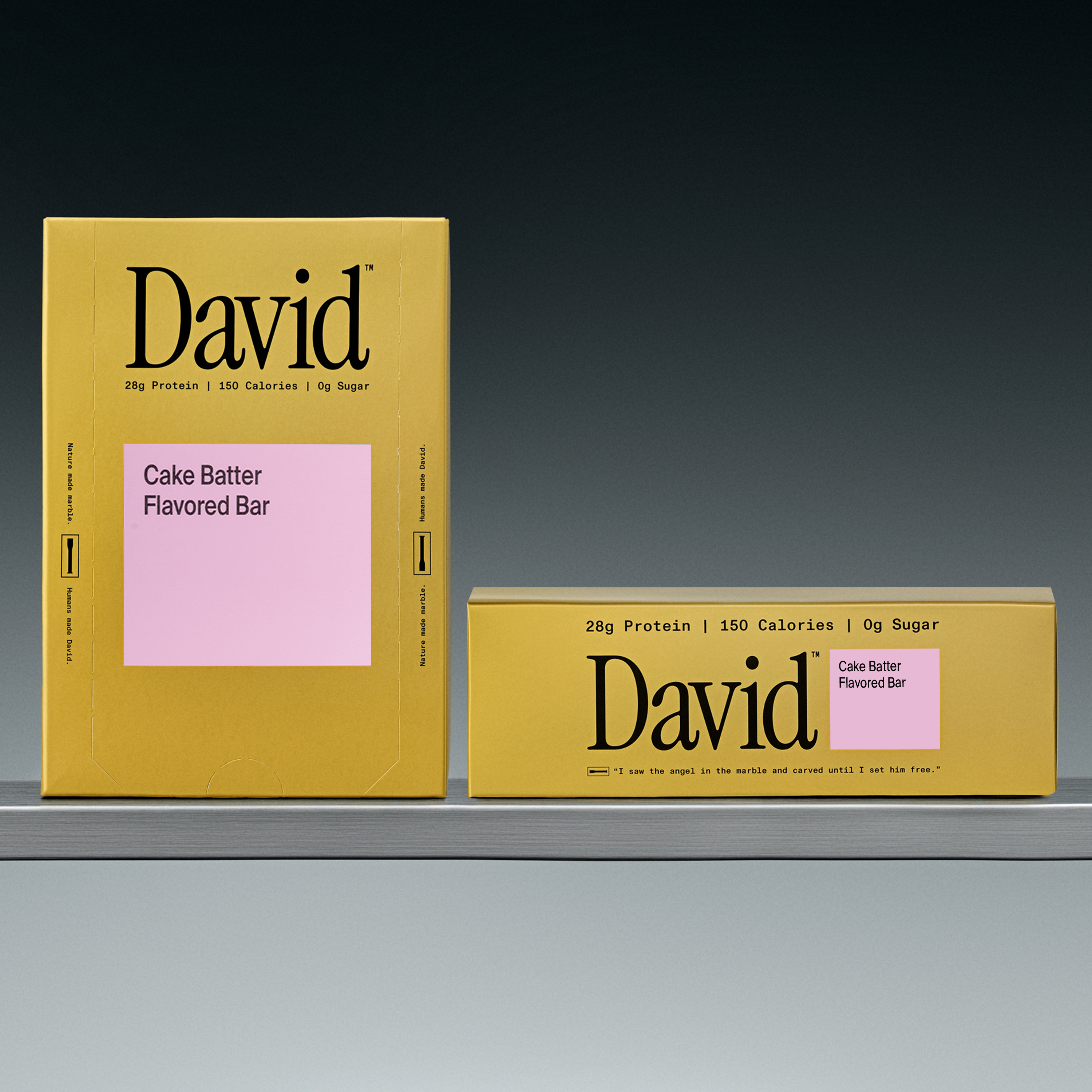David Protein Bar, Cake Batter (12 Pack)