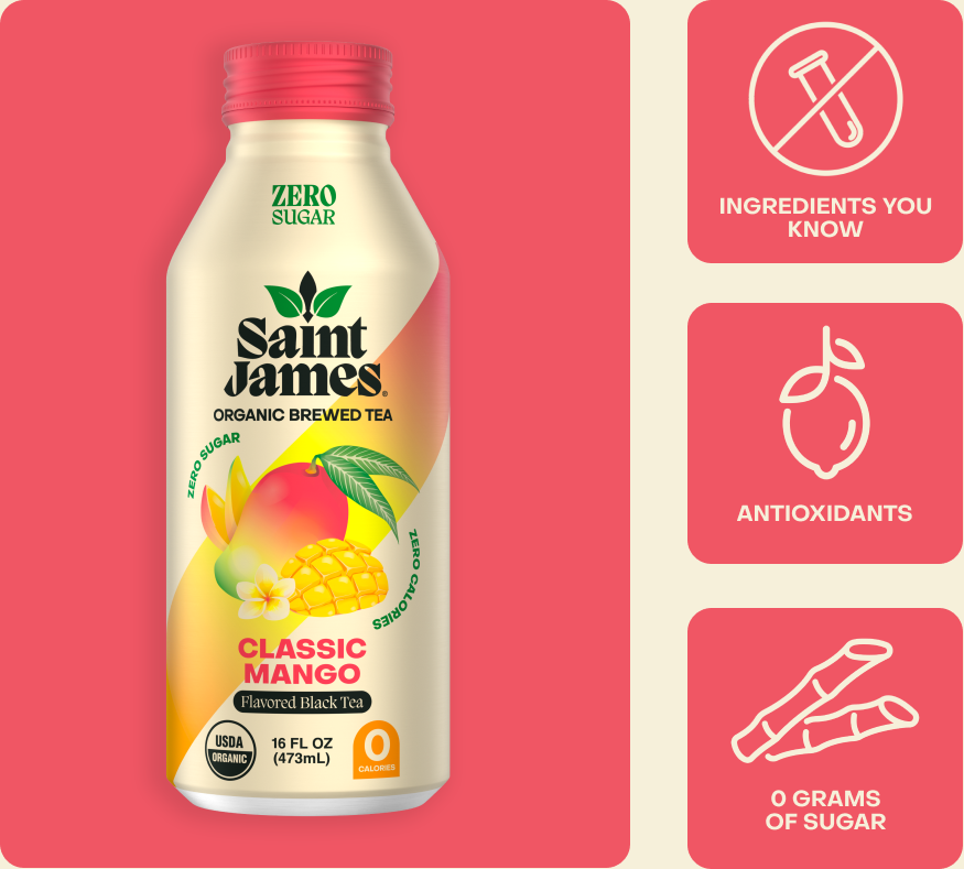 Saint James Classic Mango Black Tea (12 Count)
