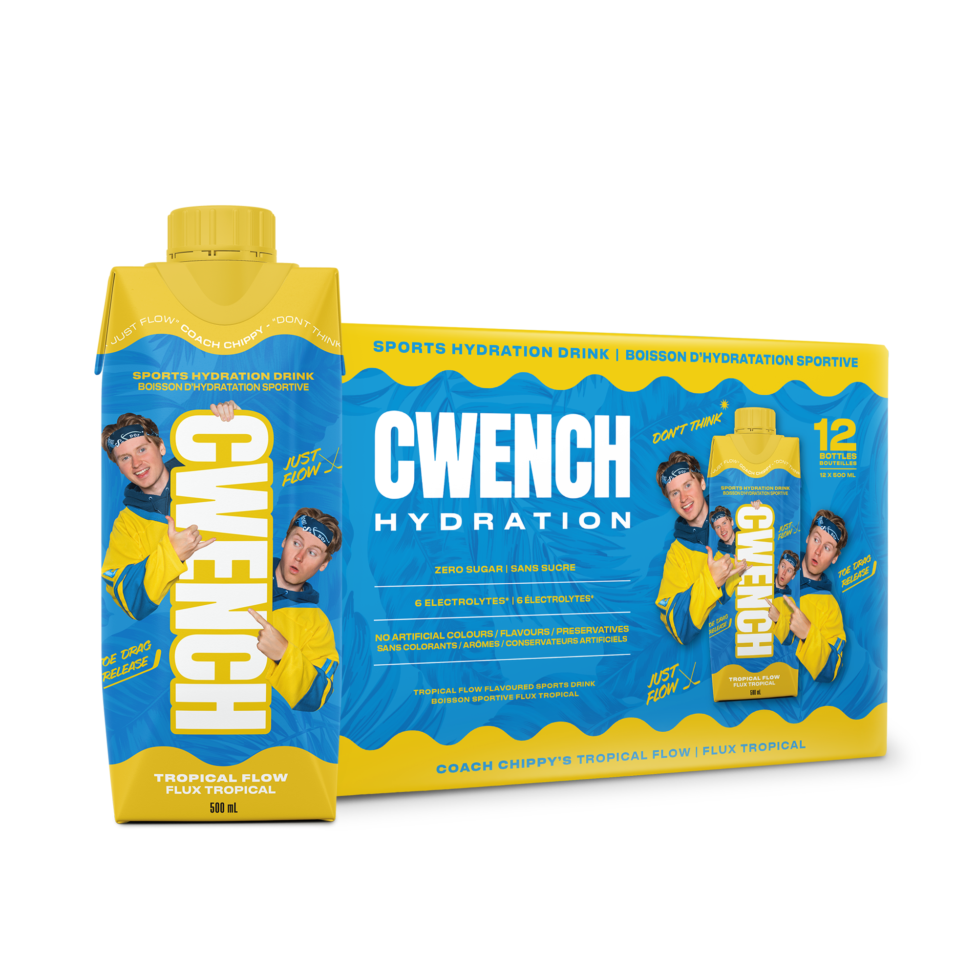 CWENCH Sports Drink Tropical Flow 12-pack