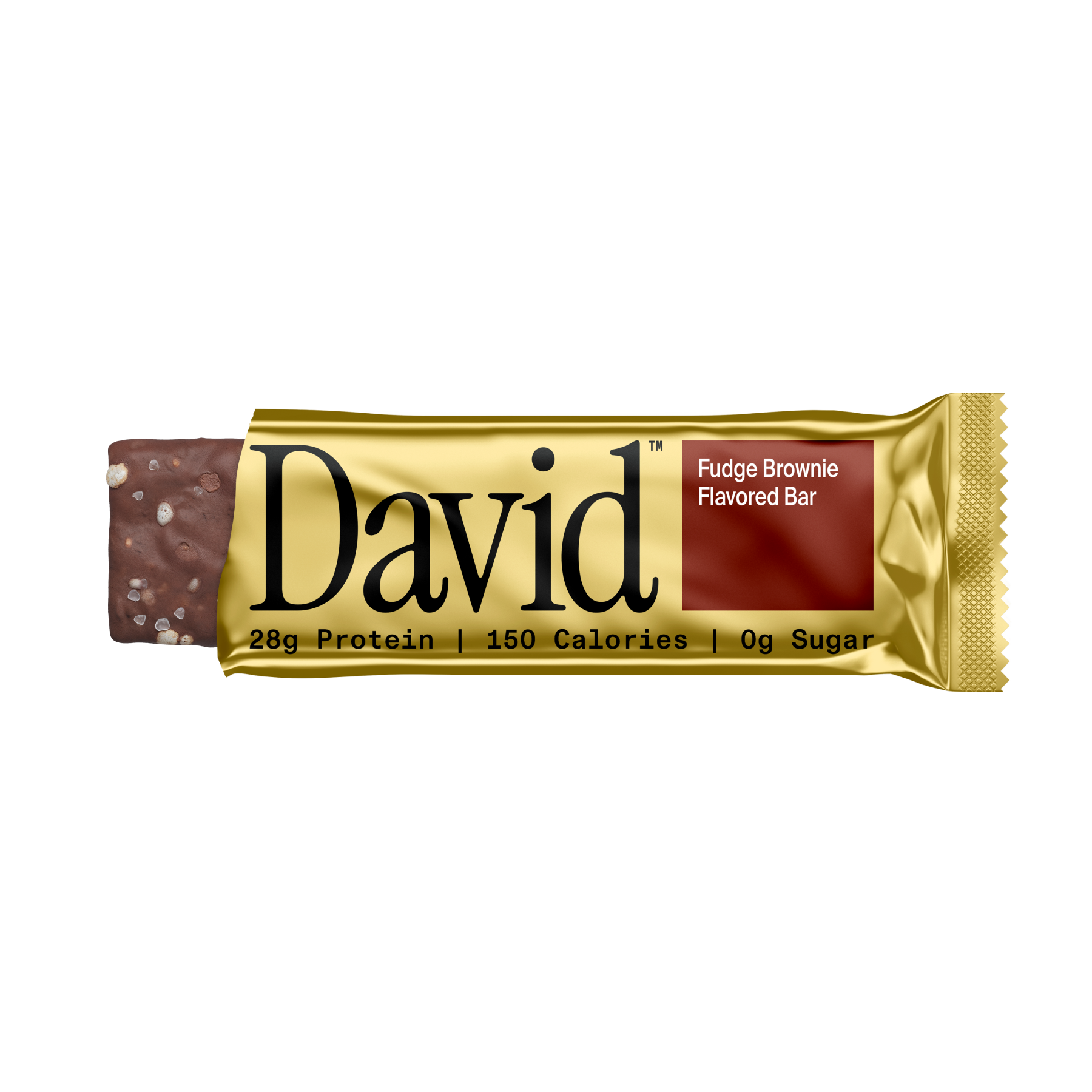 David Protein Bar, Fudge Brownie (12 Pack)