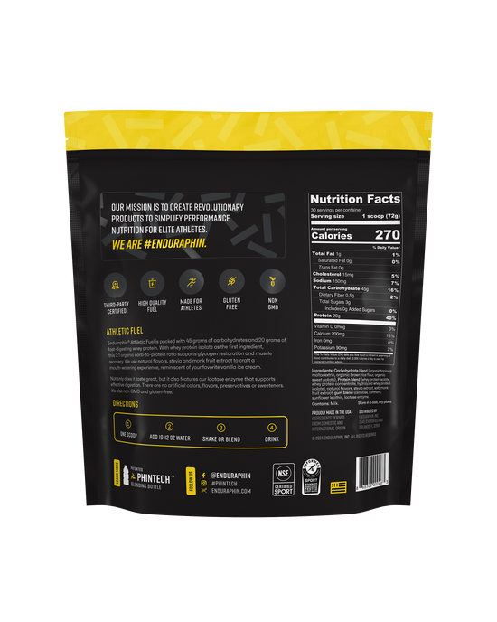 Enduraphin Athletic Fuel Pouch - Vanilla