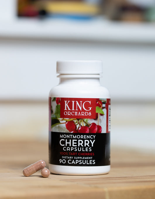 King Orchard Montmorency Cherry Capsules 90 Count per bottle (12 Bottles)