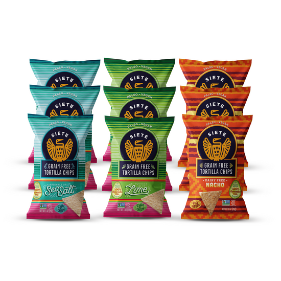 Tortilla Chip 1 oz Mix Pack: 24 Sea Salt, 24 Lime, 24 Nacho