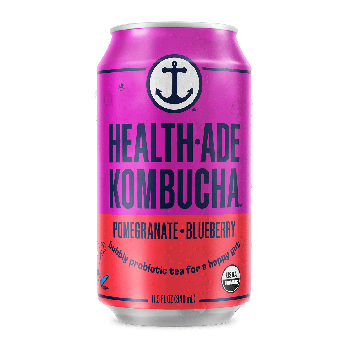 Health-Ade Kombucha in Cans — Pomegranate Blueberry (12-pack, 11.5oz)