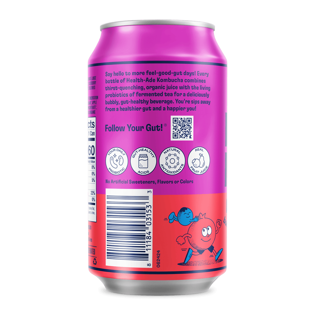 Health-Ade Kombucha in Cans — Pomegranate Blueberry (12-pack, 11.5oz)