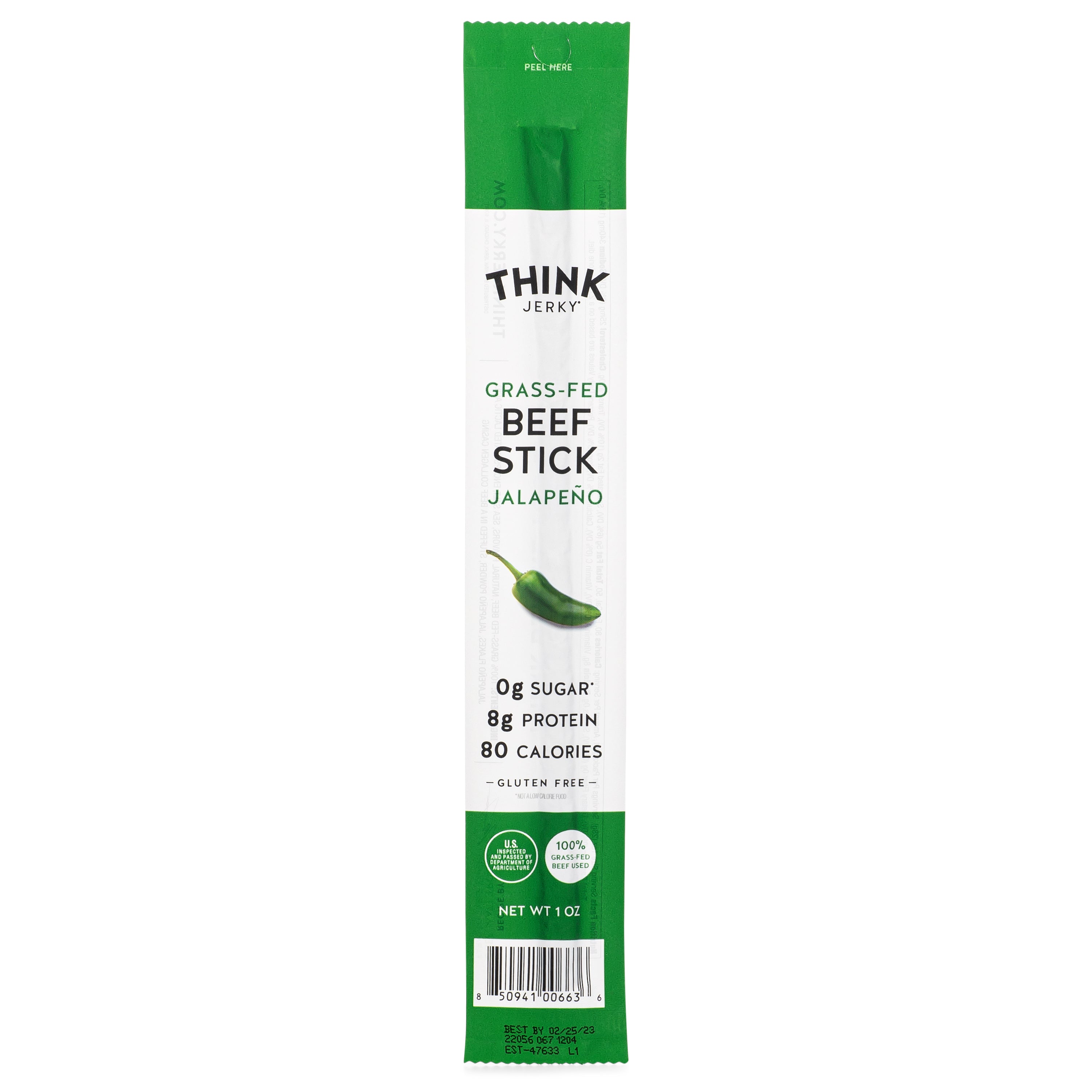 Jalapeño THINK Beef Stick 1 oz (120 Pack)