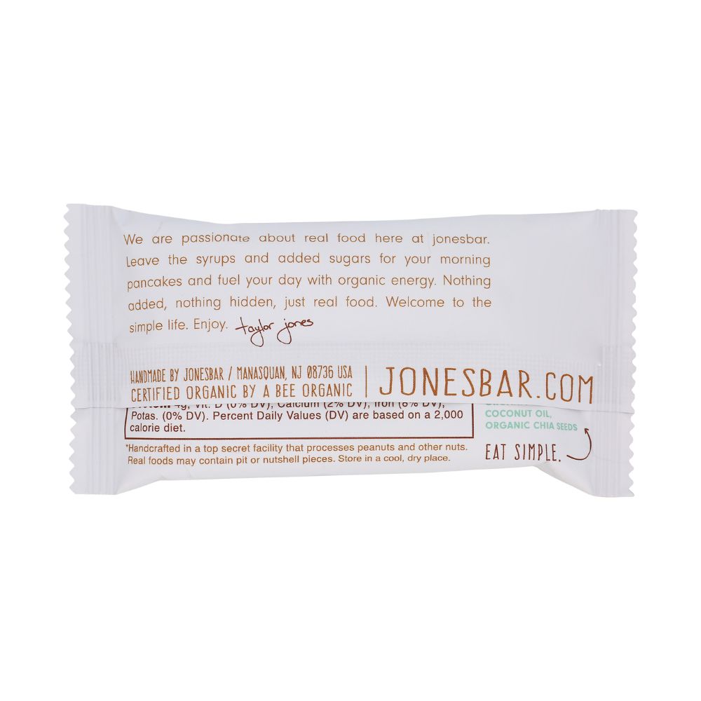 Jonesbar Coconut Organic Energy Bar 1.7oz (12ct)