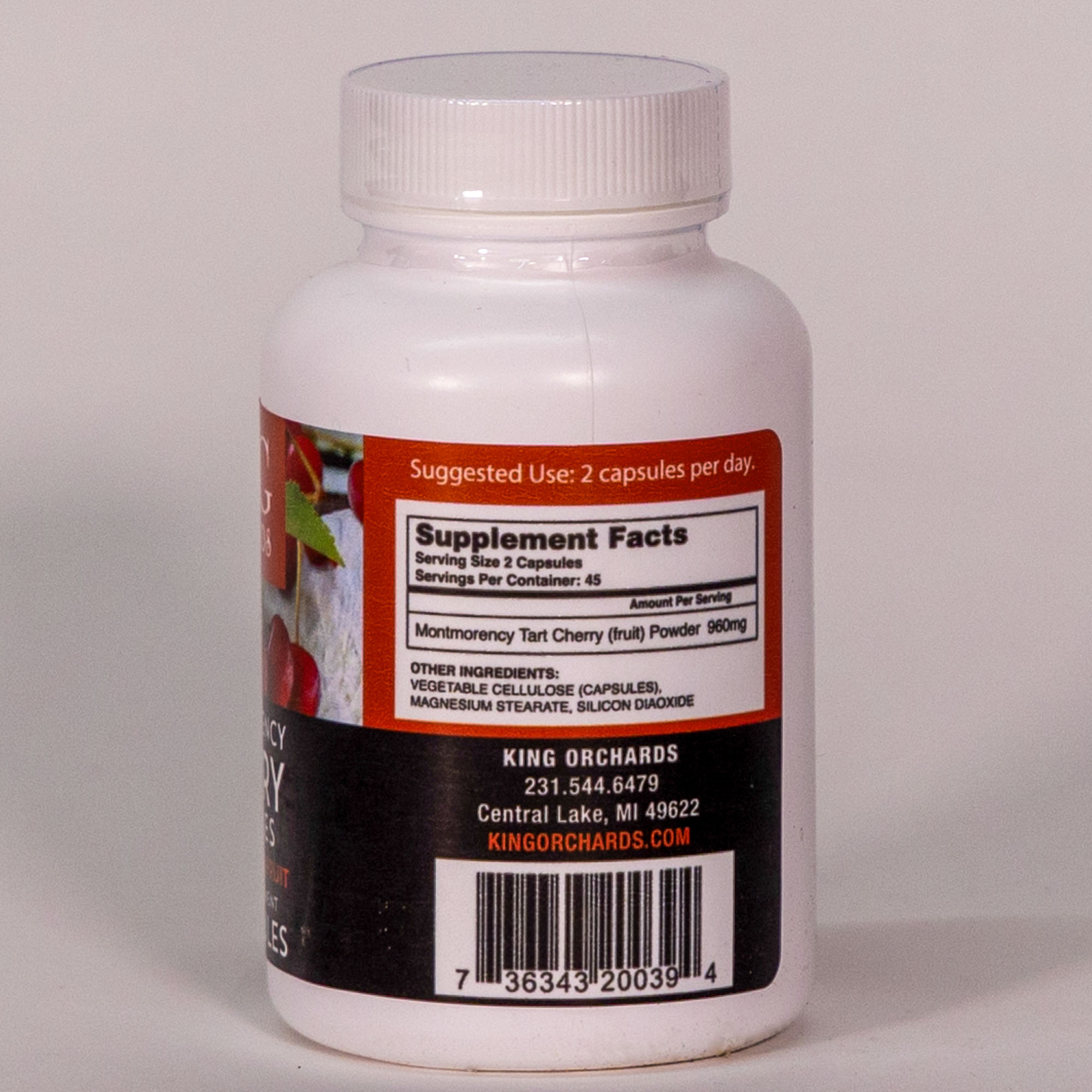 King Orchard Montmorency Cherry Capsules 90 Count per bottle (12 Bottles)