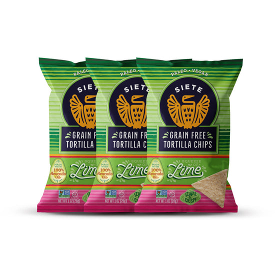Lime Grain Free Tortilla Chips 1 oz - 72 bags