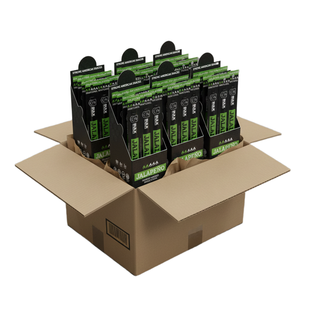 BULK Jalapeño Meat Sticks 144 ct master case
