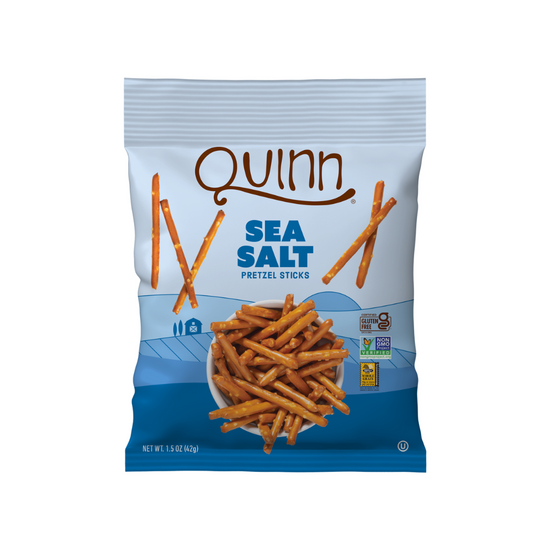 Quinn Whole Grain Sea Salt Pretzel Sticks 1.5oz (36ct)