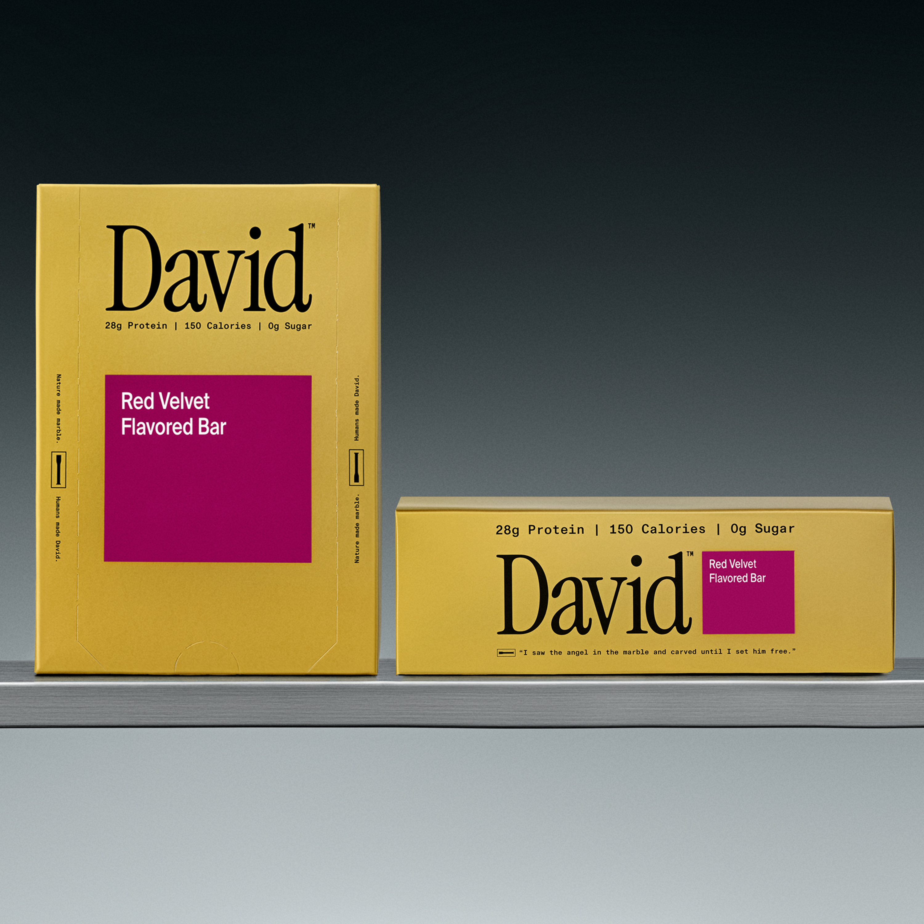 David Protein Bar, Red Velvet (12 Pack)