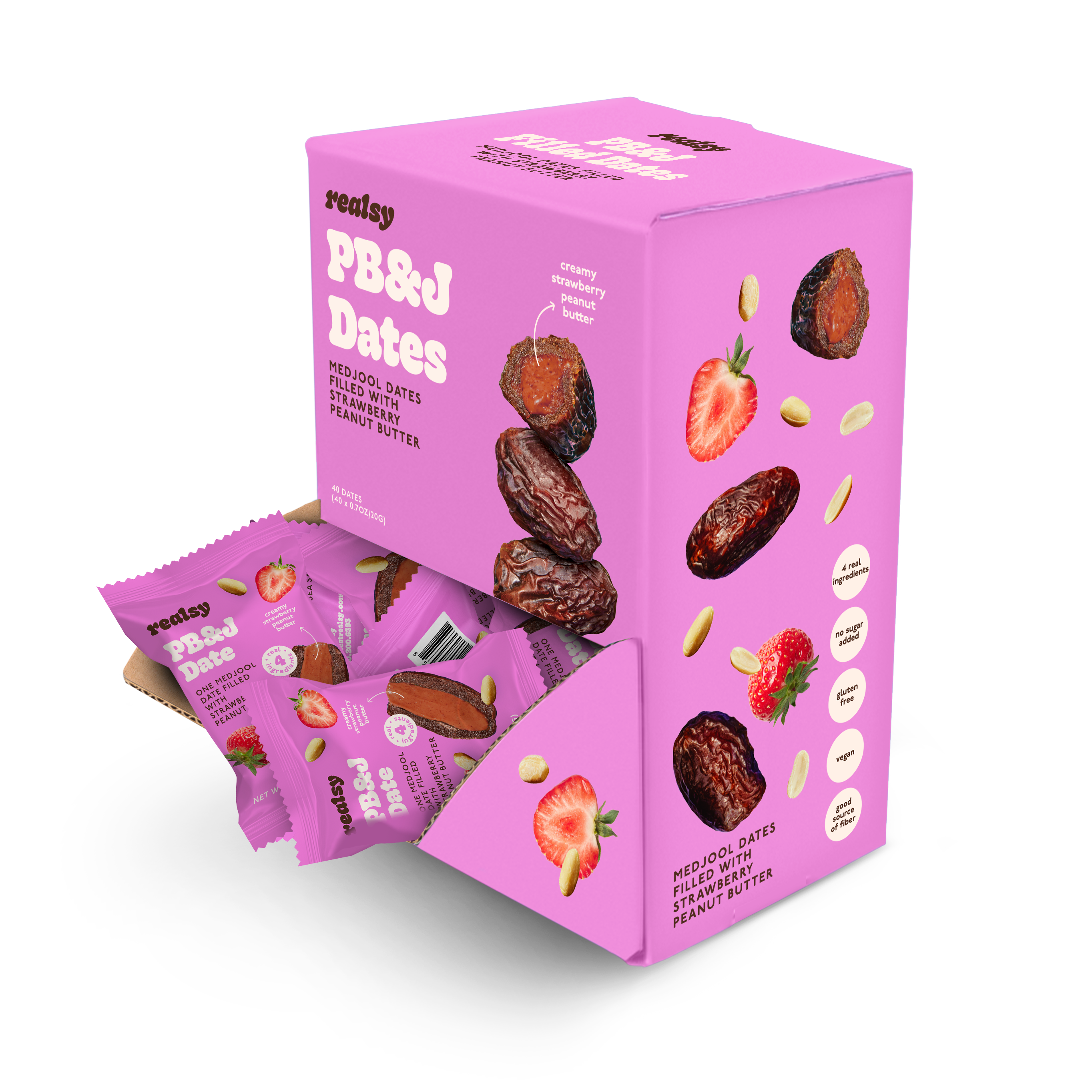 PB&J Dates | Individually Wrapped (200 count-5 cases) | Wholesale