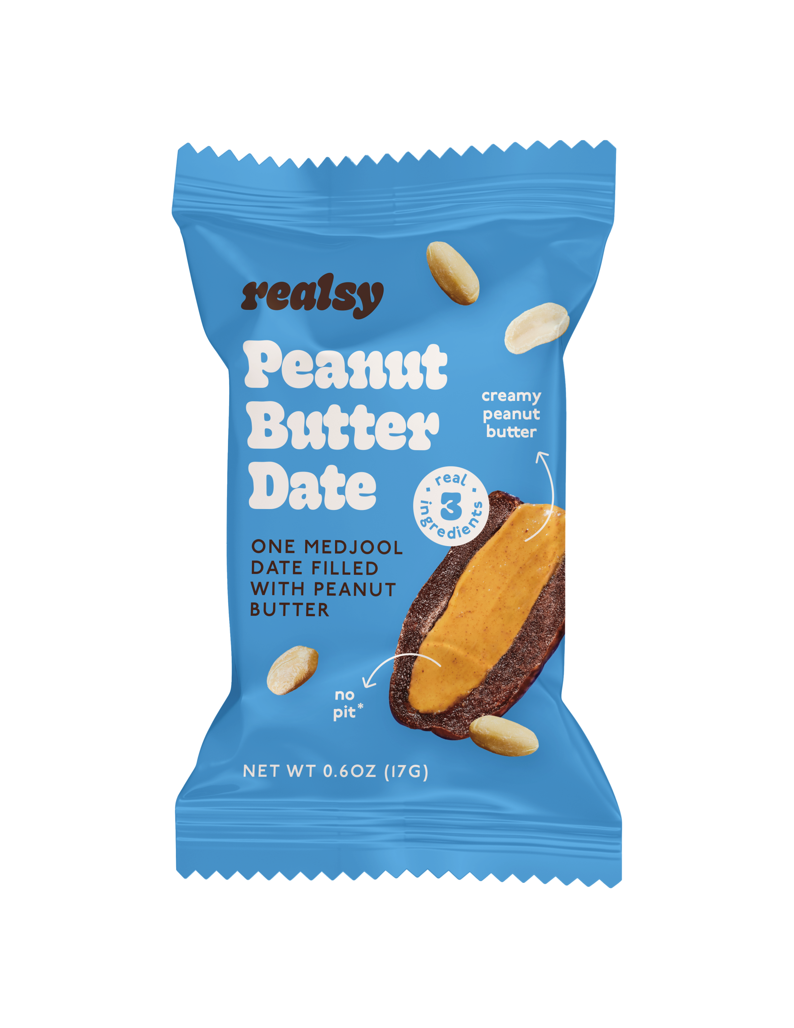 Peanut Butter Dates | Individually Wrapped (200 count-5 cases) | Wholesale