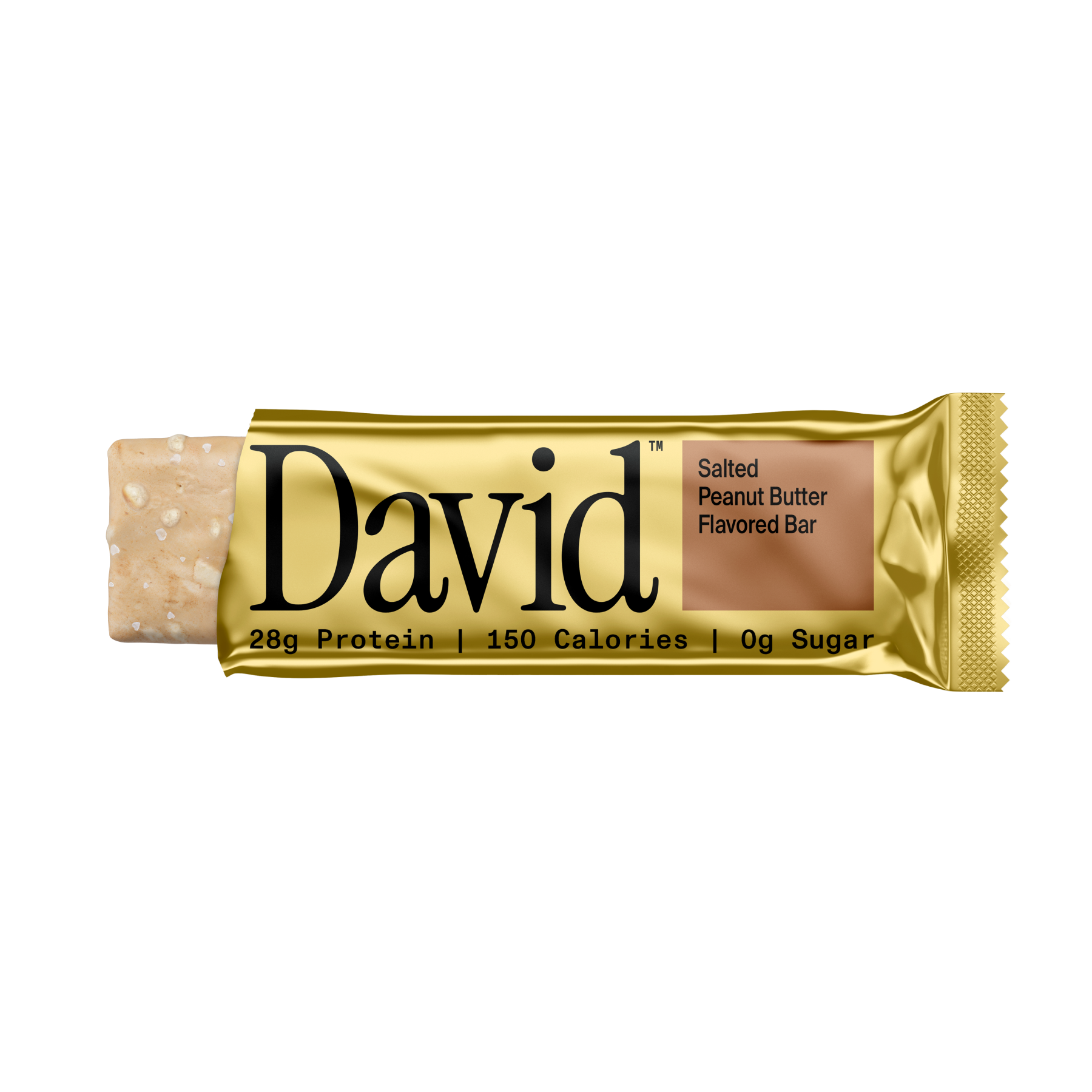 David Protein Bar, Salted Peanut Butter (12 Pack)