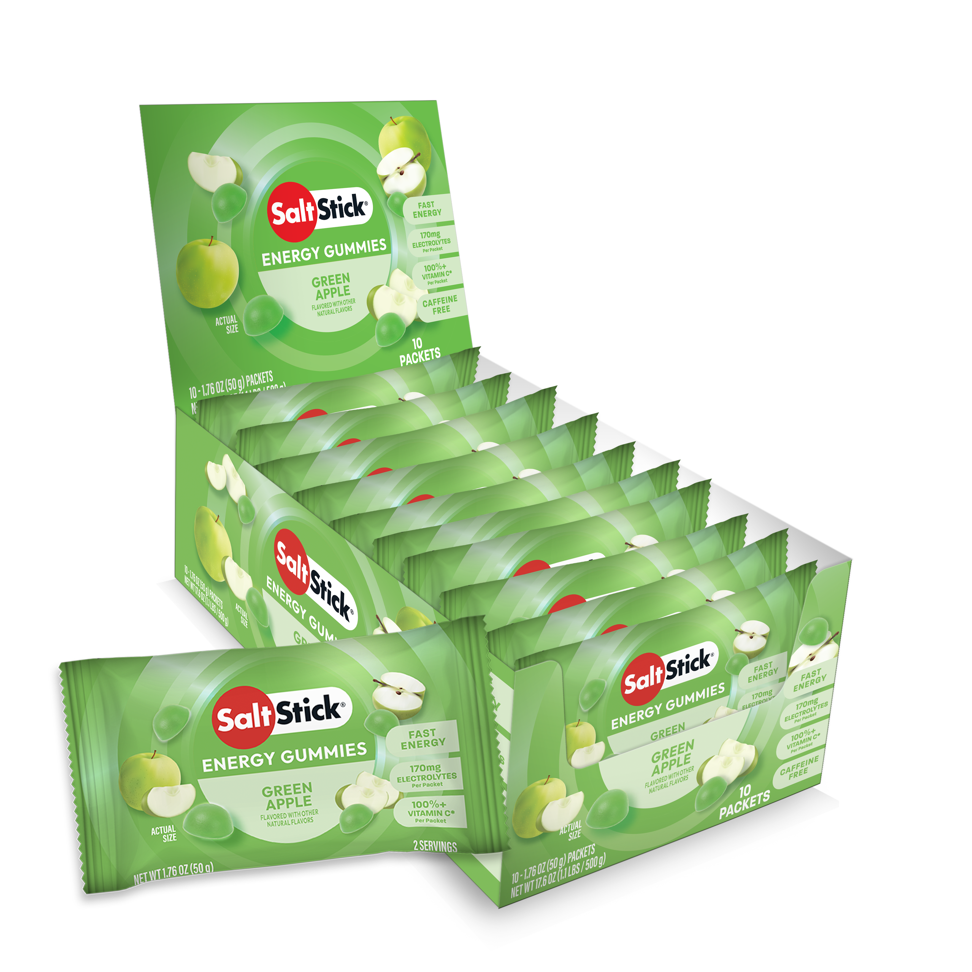 SaltStick Energy Gummies – Green Apple