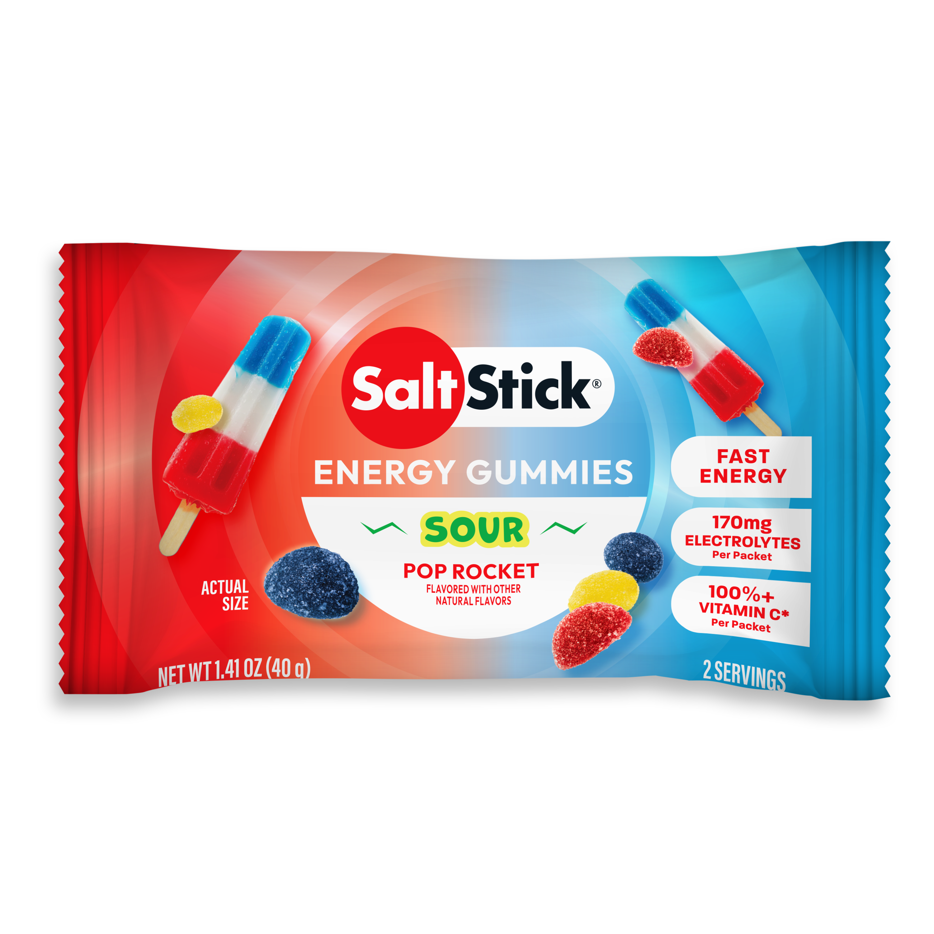 SaltStick Energy Gummies – Sour Pop Rocket
