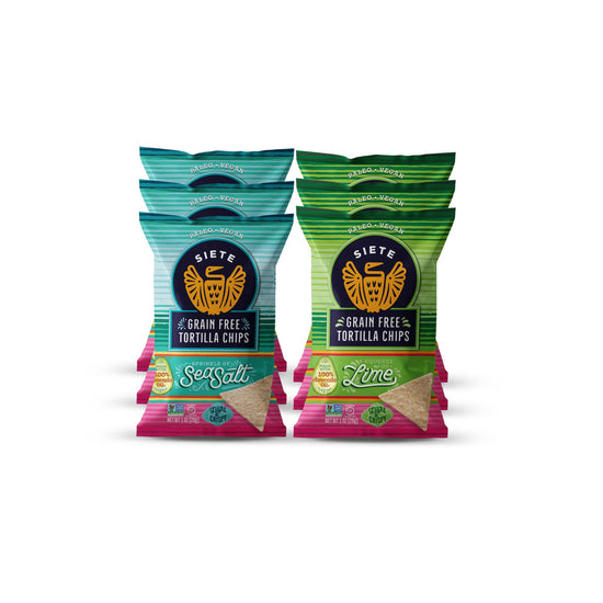 Tortilla Chip 1 oz Mix Pack: 48 Sea Salt, 24 Lime