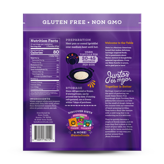 Sourdough Style Tortillas - 18pk