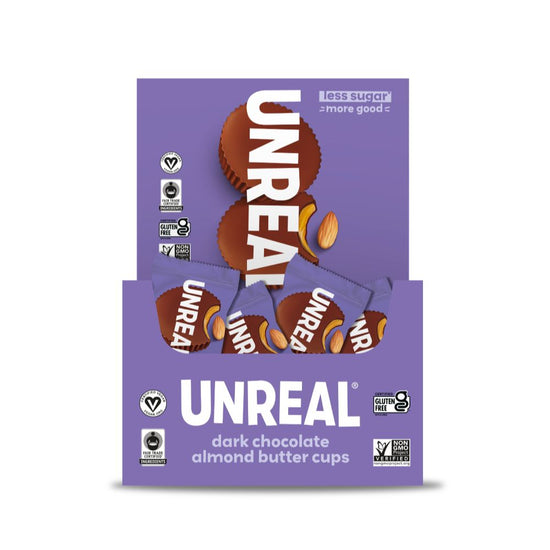 UnReal Mini Dark Chocolate Almond Butter Cups 0.5oz (40ct)