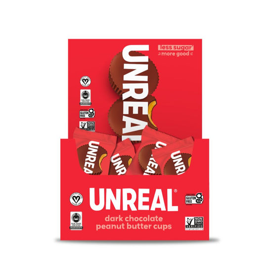 UnReal Mini Dark Chocolate Peanut Butter Cups 0.5oz (40ct)