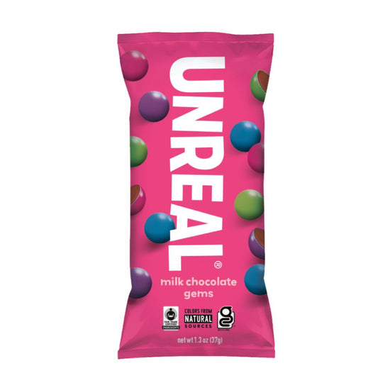 UnReal Milk Chocolate Gems Snack Pack 1.5oz (12ct)